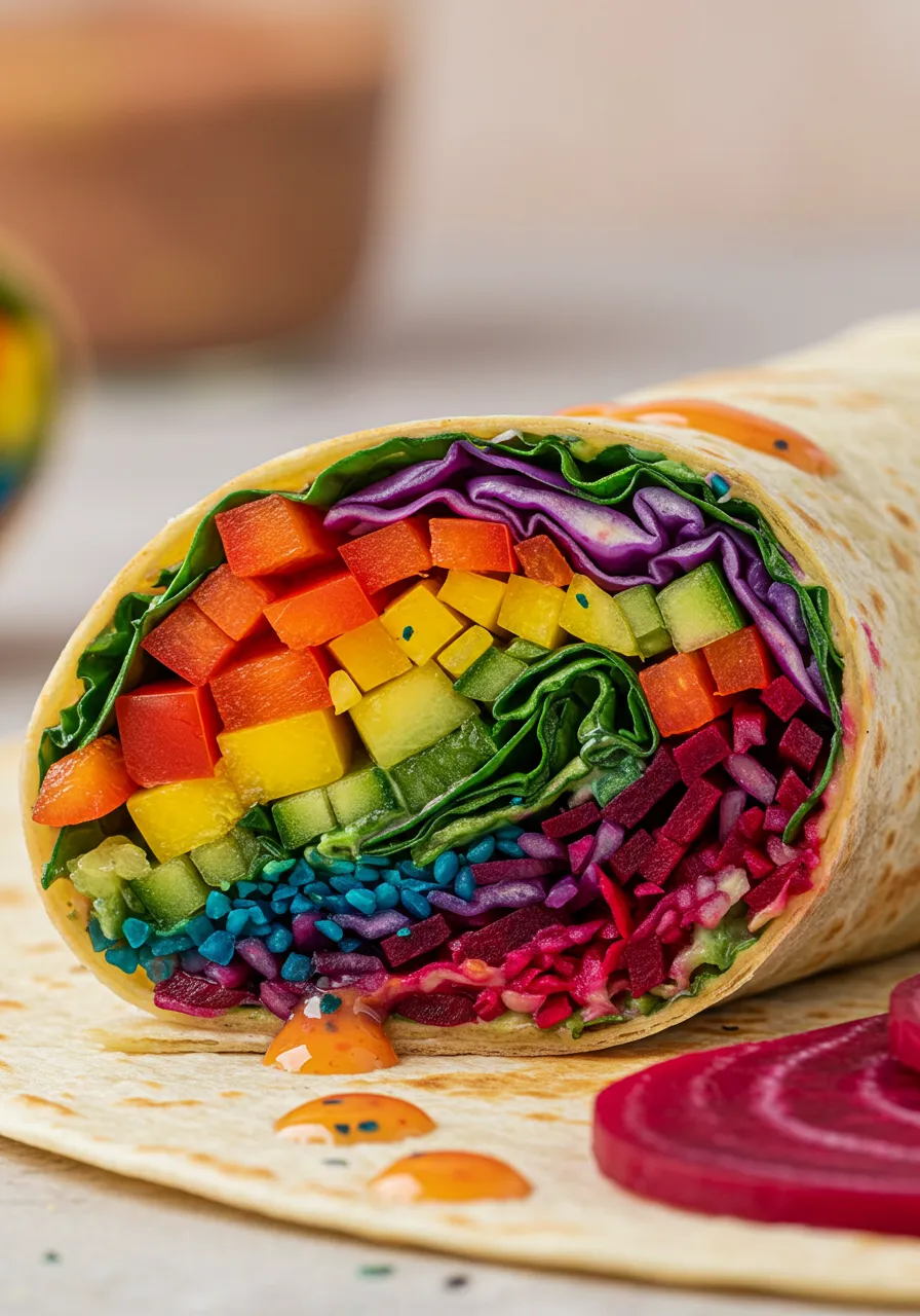 Rainbow Veggie Wraps - tertiary view